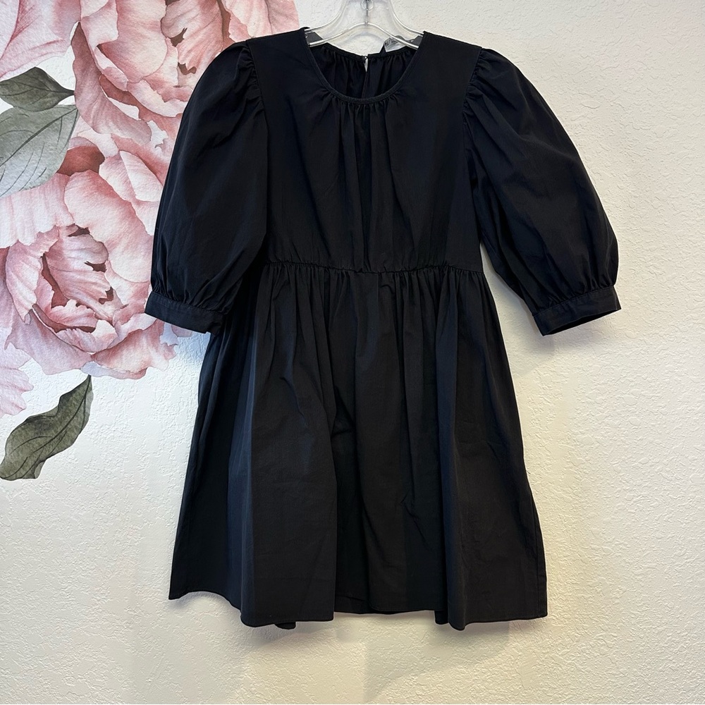 ZARA Black Shirting Mini Dress Size XSmall